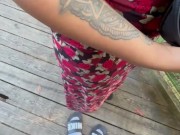 A woman saw me sucking dick so she turned around 13/16