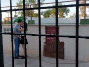 Fucked in public while we are watched from the window