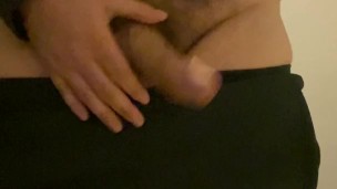 Daddy Dirty Talks and play with Balls in Bathroom Stall