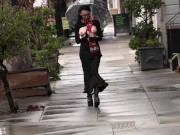 Teaser - Boobs out on a rainy day 7/16