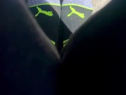 Two socked feet rub against one another - SFW 13/16