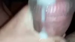 Busting a fat load cum frott