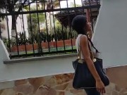 My boyfriend controls my vibrator while we are on our way to the mall 6/16