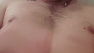 Pleasure and cumming with my big cock after a long day