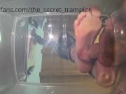 Cock and balls trampling underglass 4 with cumshot (preview) 9/16