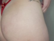brunette tried new panties with plug in the ass 16/16