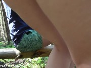 Naughty girl OTK ass spanking in public park by her sugardaddy 16/16