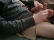 Polskie Porno Wielki spust na stopy spiacej Belli 11/16