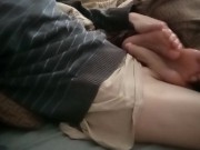 Polskie Porno Wielki spust na stopy spiacej Belli 14/16