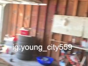 ALMOST CAUGHT !! Neighbor suckin my dick 6/16