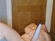 Squirting in leggings 16/16