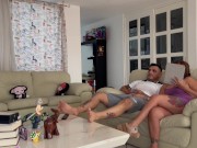 Latin hotwife gets horny and I fuck her while I play video games!!! 2/16