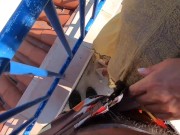 Public sex on the meadow with a stranger! Ass and pussy creampie and facial cumshot 4/16