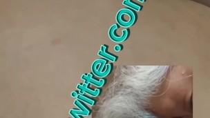 Daddy takes cum on his face