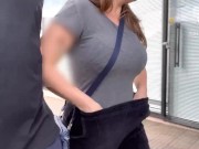 My stepmom teasing me on the street 5/16