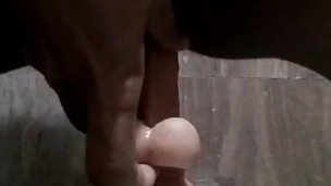 Riding a 6 inches dildo part 2