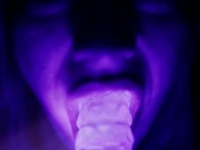 Glow Job CyberMouth Dildo Suck & Lick - Demi Doll Face 5/16