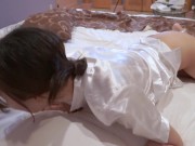 えっちなパイパン看護士さんの電マオナニー♡途中で彼氏に電マ挿入されてやばかった（個人撮影） 15/16