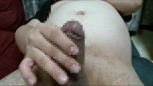 アングル最高！ぽっちゃり男のプライベートオナニー