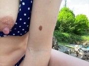 QUIKIE PISSING AND SEX ON A PUBLIC BEACH 8/16