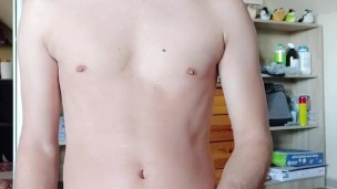 Young uncut boy cumshot video