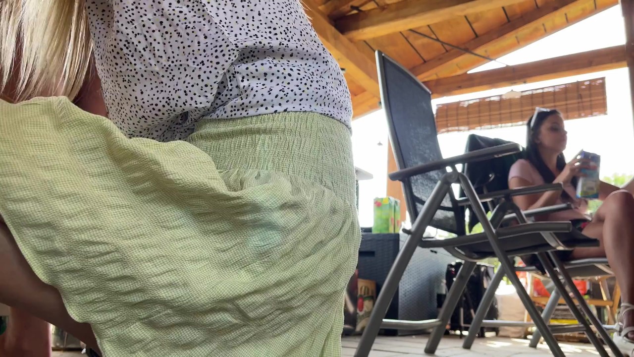 Short Skirt Miniskirt wearing No Underwear Tight Pussy Bare ...