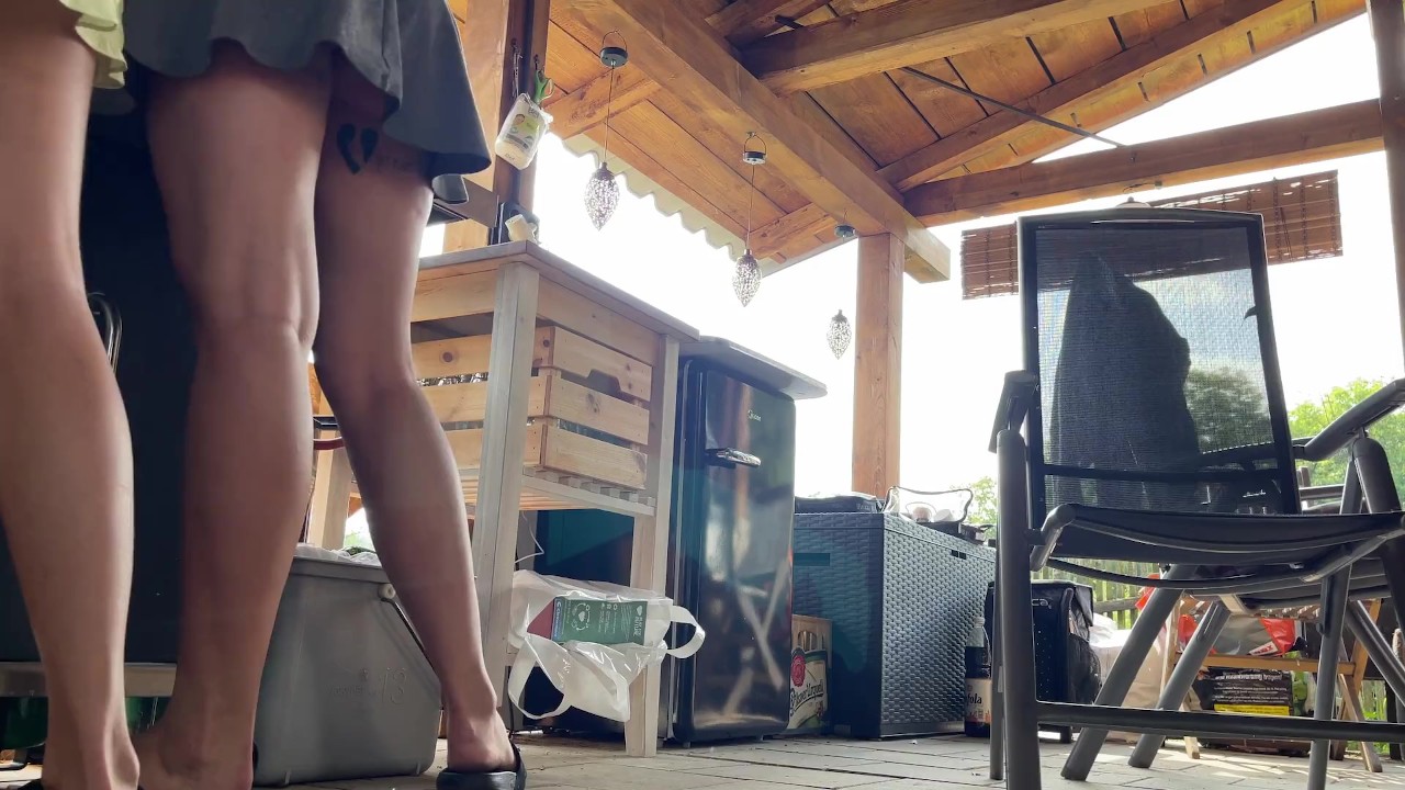 Short Skirt Miniskirt wearing No Underwear Tight Pussy Bare ...