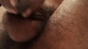 Ass play + rub and cum
