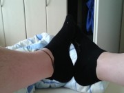 Schwarze Sneaker Socken
