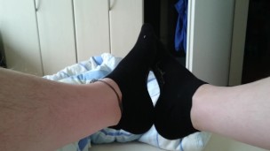 Schwarze Sneaker Socken