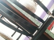 Housewife without panties shows her pussy to the technical service and spies on her having hard sex 11/16