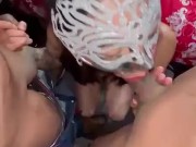 Mamando la verga de mi esposo y la de mi cuñado( esposo cornudo hot wife) 4/16