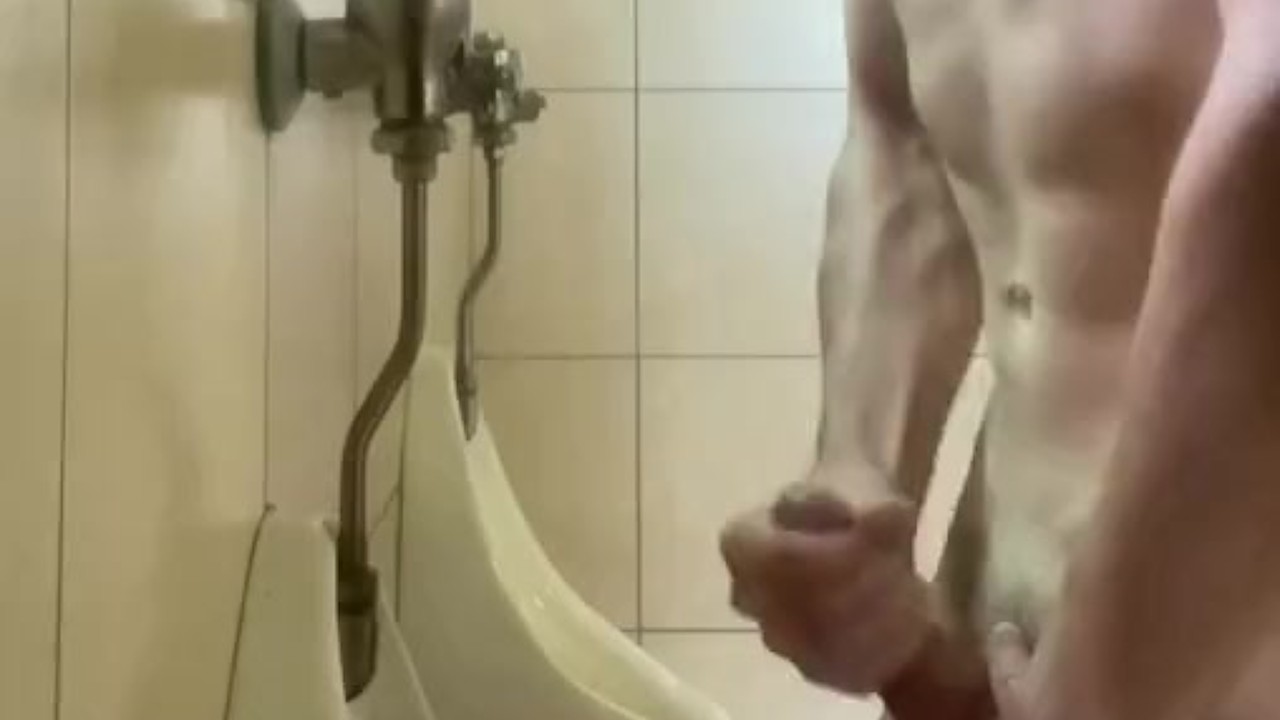 Public urinal jerkoff CUMshots at the beach - RedTube
