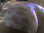 Brunette rumbling in tight shorts 8/16