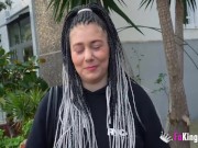 Big assed Spanish mature enjoys a sexy casting with a hard stud 4/16