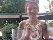 Inna Black and her PUBLIC ADVENTURES in Sevilla 6/16