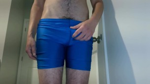 Cock Edging in Tight Shorts