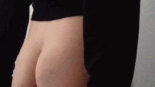 Sissy slut shakes big bubble butt waiting for daddy
