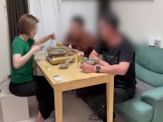 「初複数プレイ」彼の後輩君が食事に来てノーブラで対応したら後輩君とエッチな流れに❤寝取られちゃった❤爆笑も「前編です」 NTR/日本人/熟女/巨乳/パイパン/無修正/潮吹き/変態/中出し/人妻/浮気 7/16