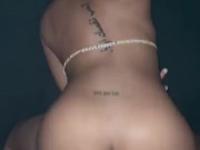 Bubble booty ebony can’t take big black cock backshots 9/16