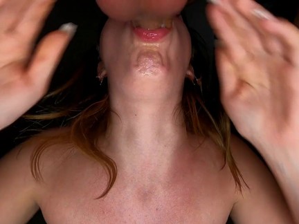 KissAllisse was so engrossed in sucking that she took a huge THROATPIE