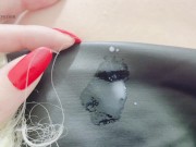 Cum is on my very short skirt! 2/16