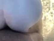 BLONDE BRITISH WOMEN GETS HARDCORE BBC DOGGYSTYLE IN JAMACIAN OCEON 6/16