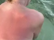 NAUGHTY BRITISH BLONDE TAKES HARD BBC IN ASS OUTDOORS IN PUBLIC IN JAMACIAN SEA 11/16