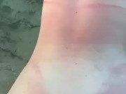 NAUGHTY BRITISH BLONDE TAKES HARD BBC IN ASS OUTDOORS IN PUBLIC IN JAMACIAN SEA 12/16