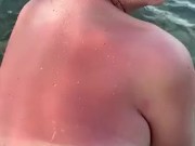 NAUGHTY BRITISH BLONDE TAKES HARD BBC IN ASS OUTDOORS IN PUBLIC IN JAMACIAN SEA 16/16