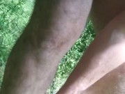 enchaîné nue pres de l autoroute, self bondage 14/16