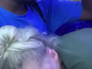 BLONDE GIVES RISKY BLOWJOB ON BUS 13/16