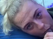 BLONDE GIVES RISKY BLOWJOB ON BUS PART 2 11/16