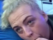 BLONDE GIVES RISKY BLOWJOB ON BUS PART 2 14/16